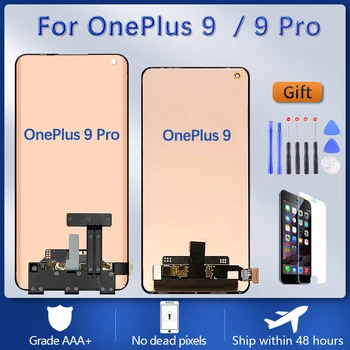 Оригинальный AMOLED-дисплей Для OnePlus 9 LE2113/Для Замены OnePlus 9 Pro, ЖК-дисплей с Цифровым сенсорным Экраном LE2121