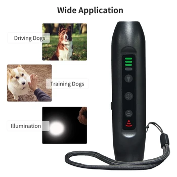 Отпугиватель собак Без шума собаки Устройство против лая Средство для отпугивания кошек Устройства для лая домашних собак Дрессировка собак USB Перезарядка большой батареи емкостью 1200 мАч