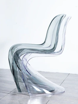 Прозрачные Ресторанные Обеденные Стулья Креативный Дизайнерский пластиковый стул для спальни Современный Простой стул для переговоров в кафе отеля