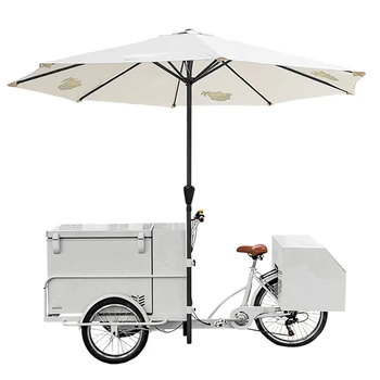 Профессиональный трехколесный электрический трехколесный велосипед для продажи кофе и уличной еды