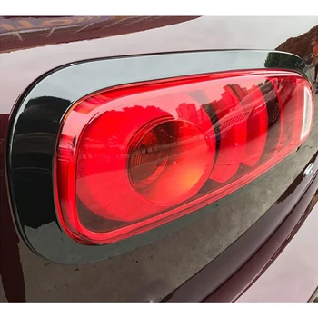 Рамка заднего фонаря автомобиля из 2 предметов для Mini Clubman F54 2022, Декоративные наклейки на задние фонари, Черные Автомобильные аксессуары из АБС-пластика