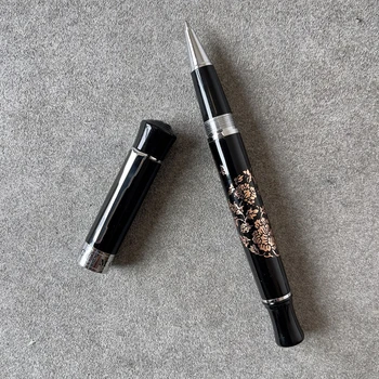 Роскошная ручка-роллер с декоративным рисунком Mb Monte blance ink, школьные канцелярские ручки
