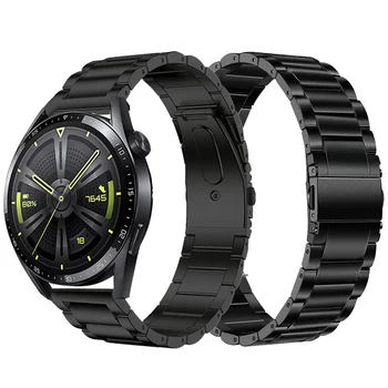 Роскошный Титановый Металлический Ремешок для Huawei Watch 3 Band GT 3 Pro GT2 20мм 22мм Стальной Ремешок HONOR MagicWatch 2 GS 3 Бизнес Браслет