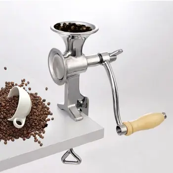 Рукоятка кофемолки с деревянной ручкой для измельчения кофейных зерен кукурузы