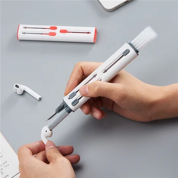 Ручка для чистки Наушников Bluetooth, Портативная Многофункциональная Выдвижная Ручка для Чистки Гарнитуры, Клавиатуры, Чехла Для наушников