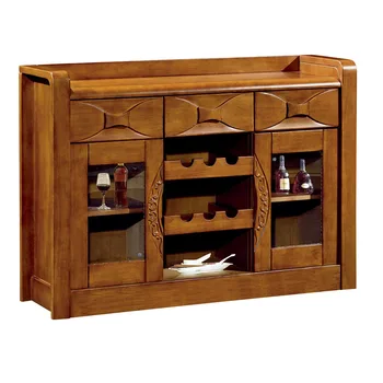 Сервант из массива дерева, гостиная, столовая, простой чайный шкафчик, дубовый винный шкаф, низкий шкаф с выдвижными ящиками, шкаф для хранения вещей