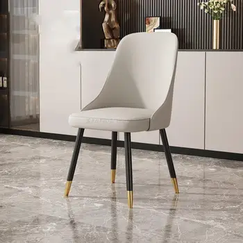 Скандинавские Обеденные Стулья с высокой спинкой Дизайнерский Высококачественный обеденный стул для спальни на полу В нейтральной гостиной Cadeiras De Jantar Decoration