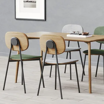 скандинавские современные обеденные стулья relaxdesigner для гостиной элегантные обеденные стулья стильная мебель для дома relax metal cadeira HY50DC