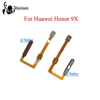 Сменный Сканер Отпечатков Пальцев Для Huawei Honor 9X Touch Sensor ID Кнопка Возврата Домой В Сборе Гибкий Кабель HLK-L41 HLK-LX1
