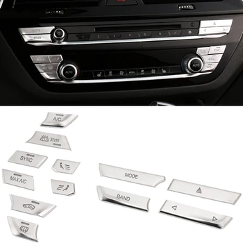 Стайлинг автомобиля BMW 5 серии G30 G38 2017 2018, Функциональная кнопка панели кондиционирования воздуха центрального управления, наклейка на накладку