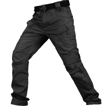 Тактический пеший туризм брюки мужчины Спорт на открытом воздухе эластичный мульти-карман камуфляж брюки водонепроницаемые горные Треккинговые брюки