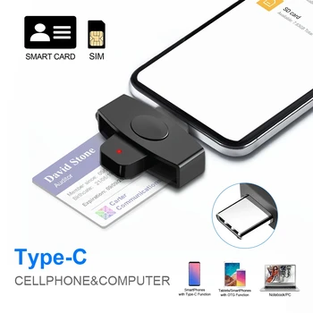 Устройство чтения смарт-карт USB type c memory ID Bank EMV electronic DNIE dni sim cloner connector adapter Для телефонов Android