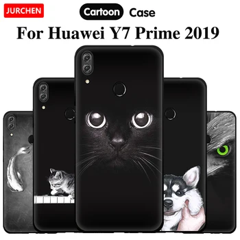 Чжурчжэньский Чехол Для Huawei Y7 Prime 2019 Задняя Крышка С Мультяшным Цветком Милая Силиконовая Мягкая Задняя Крышка из ТПУ Для Huawei Y7 Prime 2019 Case