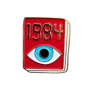 Эмалевые булавки Big Brother 1984 года Horus Eye 80-х, Брошь на лацкане, значок, украшение одежды